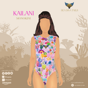 Kailani Monokini - Pink Corals